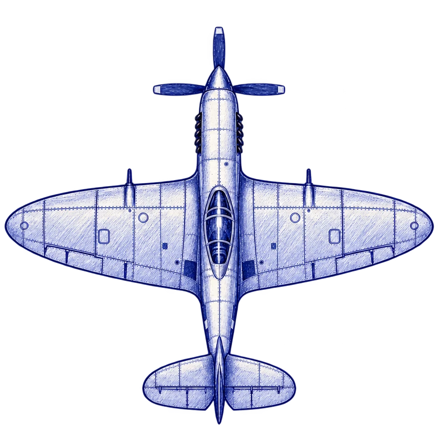 Supermarine Spitfire, from the Margin Aces aircraft sprite.
