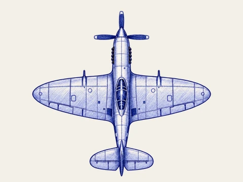 Supermarine Spitfire, from the Margin Aces aircraft sprite.