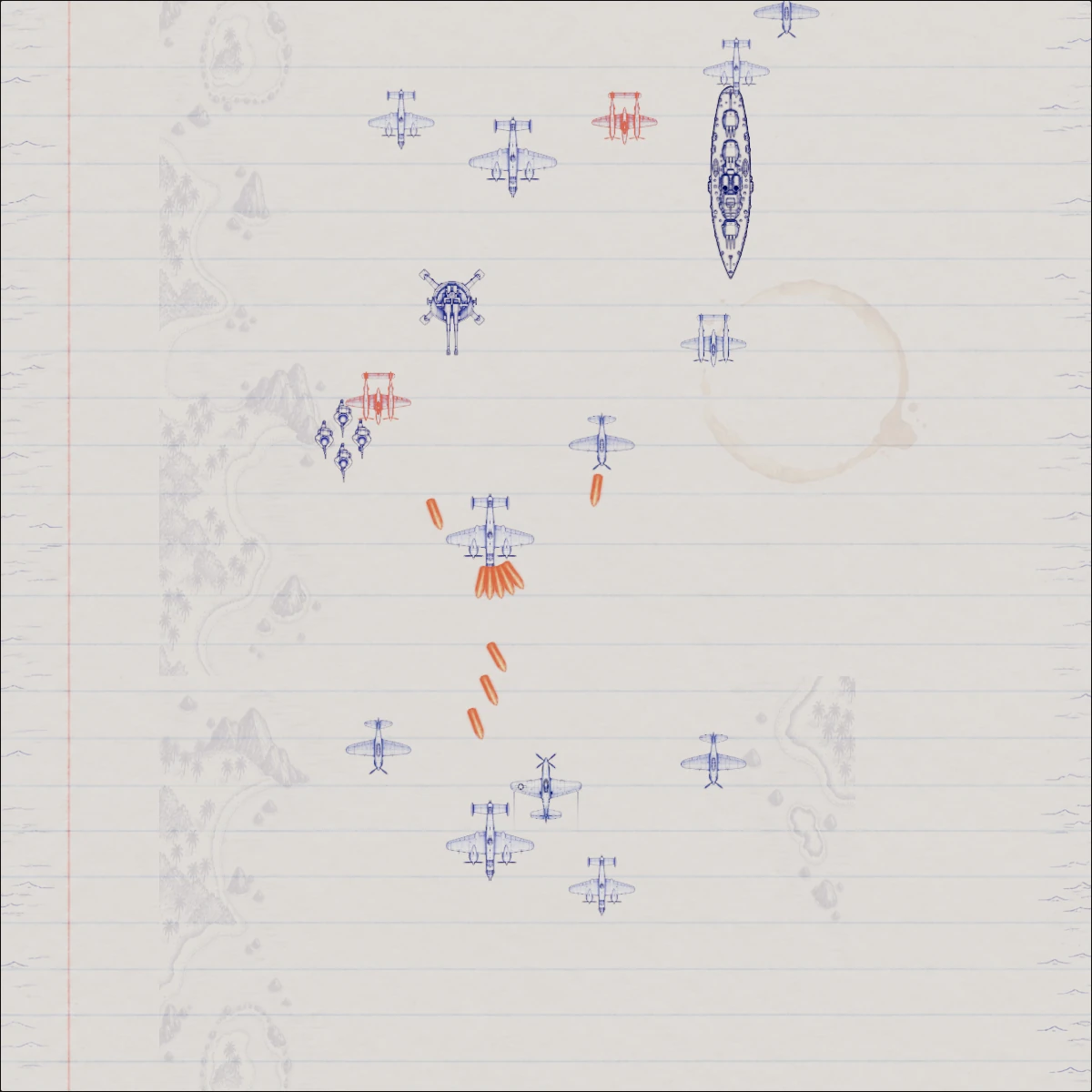 Iwo Jima: the assigned Margin Aces campaign stage at 12 seconds.