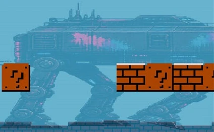 The background walker in the published Mario Walker gameplay capture.