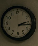 The accepted opening-gallery clock reference, fixed at 2:13.