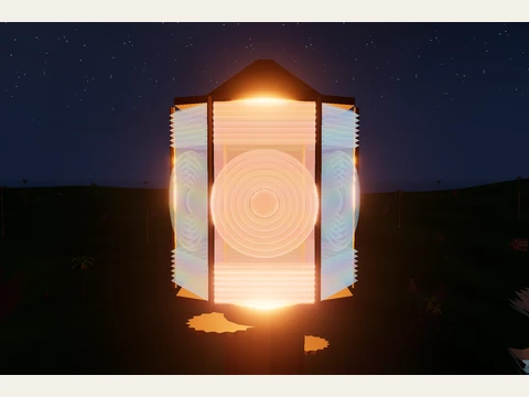 Ember selected on the native lens. The outer tower is hidden to show the glass.