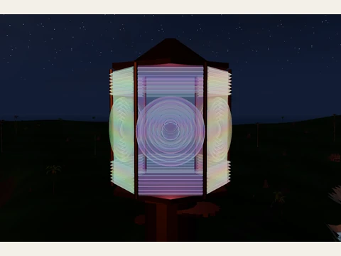 Void selected on the native lens. The outer tower is hidden to show the glass.