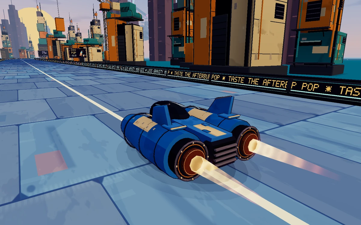 Blue Falcon, rendered from its original Sci-fi Racer model.