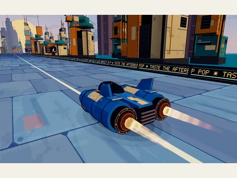 Blue Falcon, rendered from its original Sci-fi Racer model.