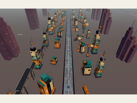Death Wind I: an elevated view of the original course scene.