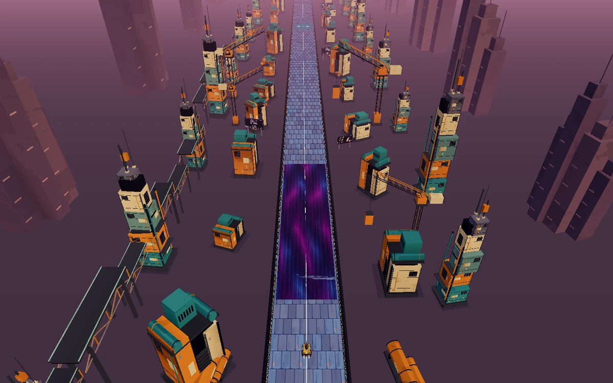Mute City I: an elevated view of the original course scene.