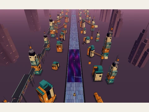 Mute City I: an elevated view of the original course scene.