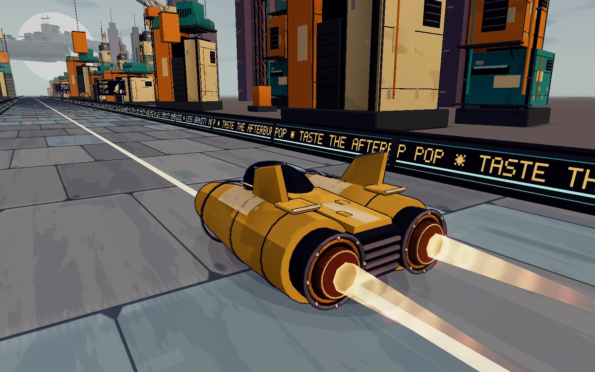 Golden Fox, rendered from its original Sci-fi Racer model.