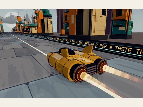 Golden Fox, rendered from its original Sci-fi Racer model.