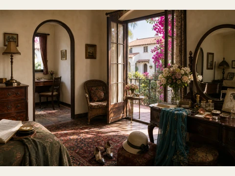 Vivienne’s Hollywood bungalow apartment.