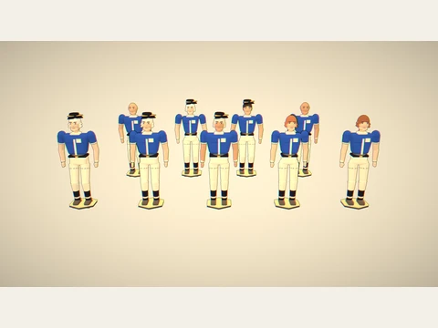 The Founding Fathers roster in its existing game uniforms.