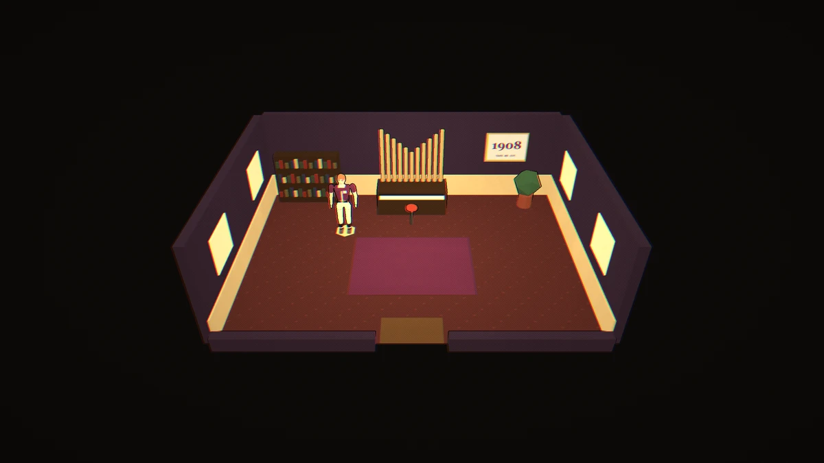 The Organ Loft, shown as its existing walk-in game room.