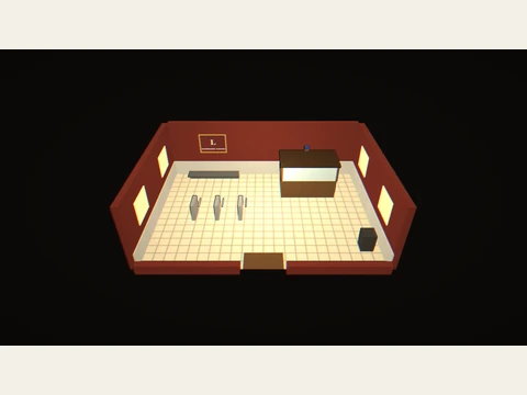 Addison Station, shown as its existing walk-in game room.