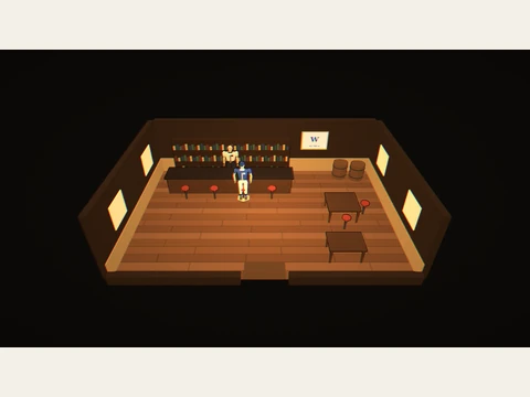 The Rift Tavern, shown as its existing walk-in game room.