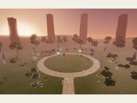 The Concert garden, looking in from the entrance.