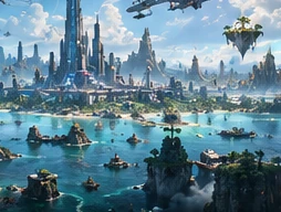 The Cities panorama region from The World concept board.