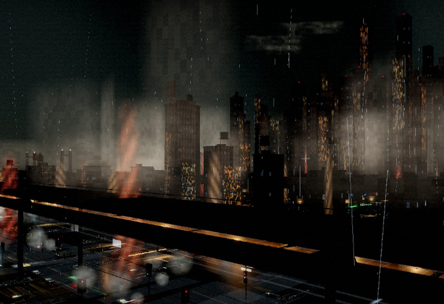 early scene - that’s a tram line, city streets with working light system, and a massive city to explore
