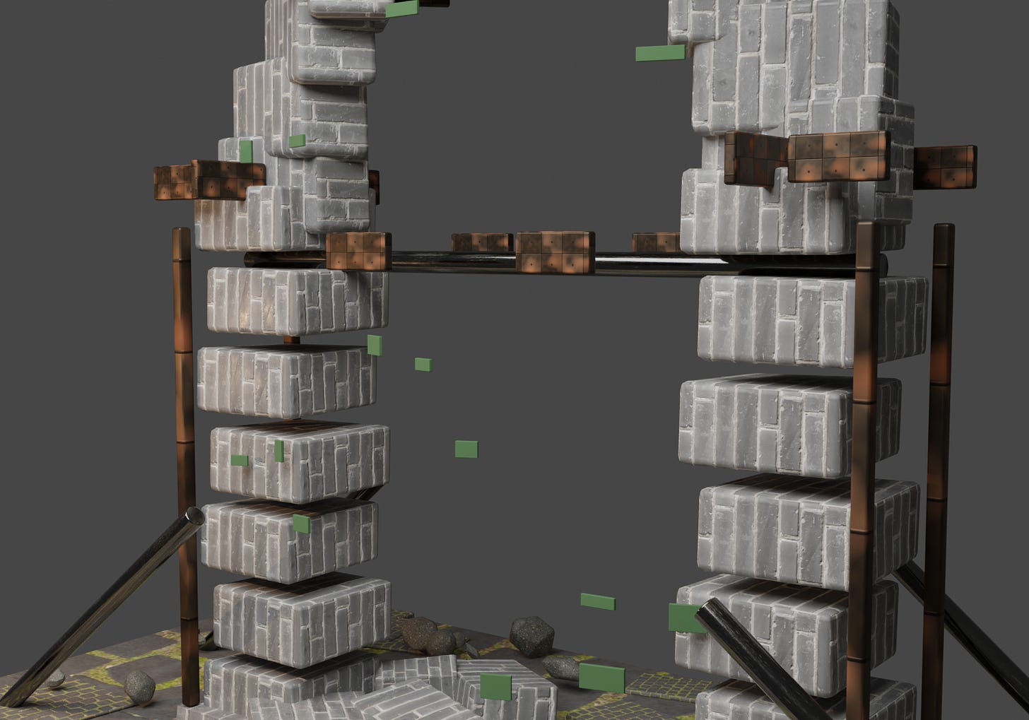 Hermes+Codex 5.5 and Blender: Unusual Arches and Goblin Crates image from the original Advisory Hour post.