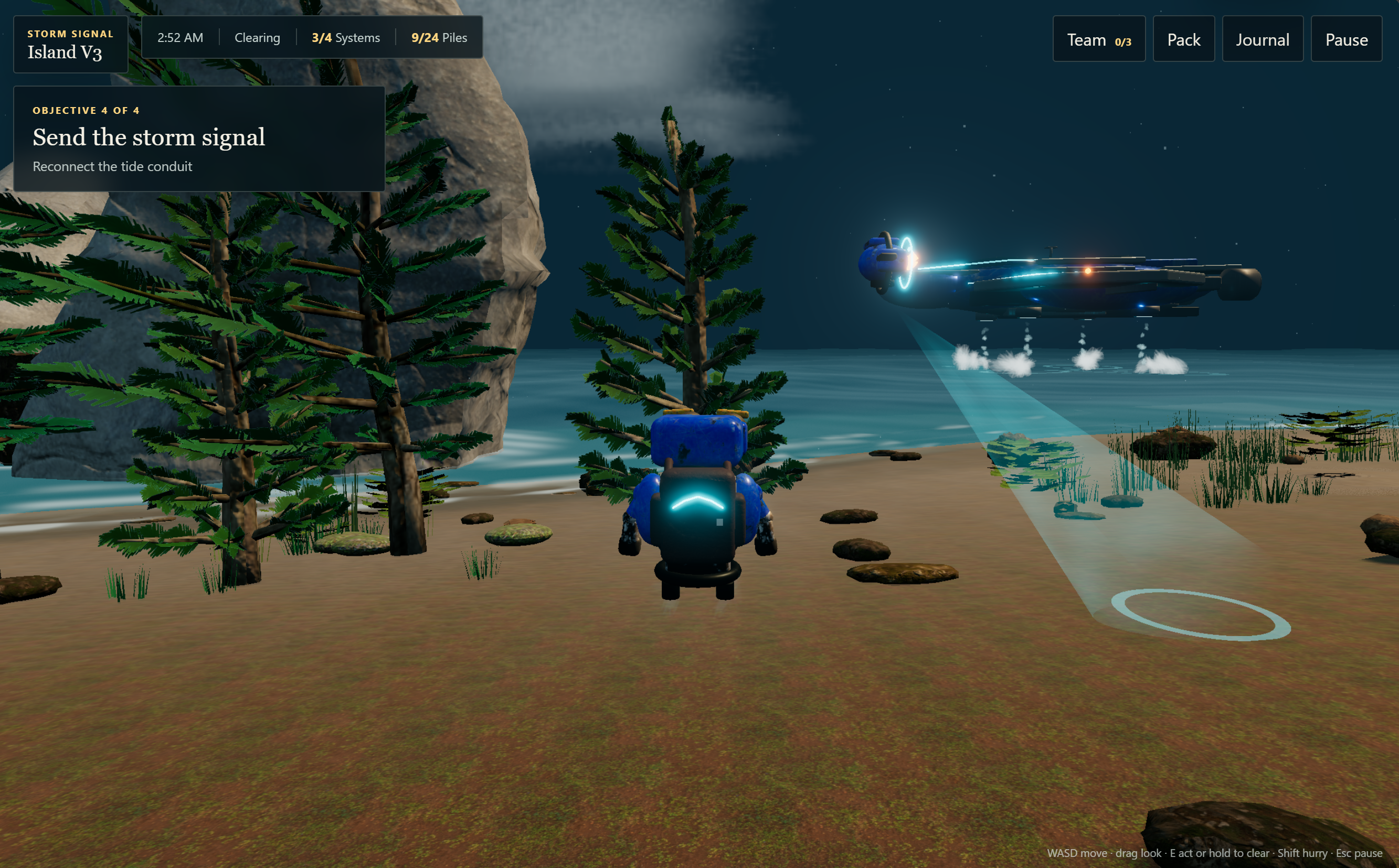 Scenes Emerge as You Move Through Island V3 media from the original Advisory Hour note.