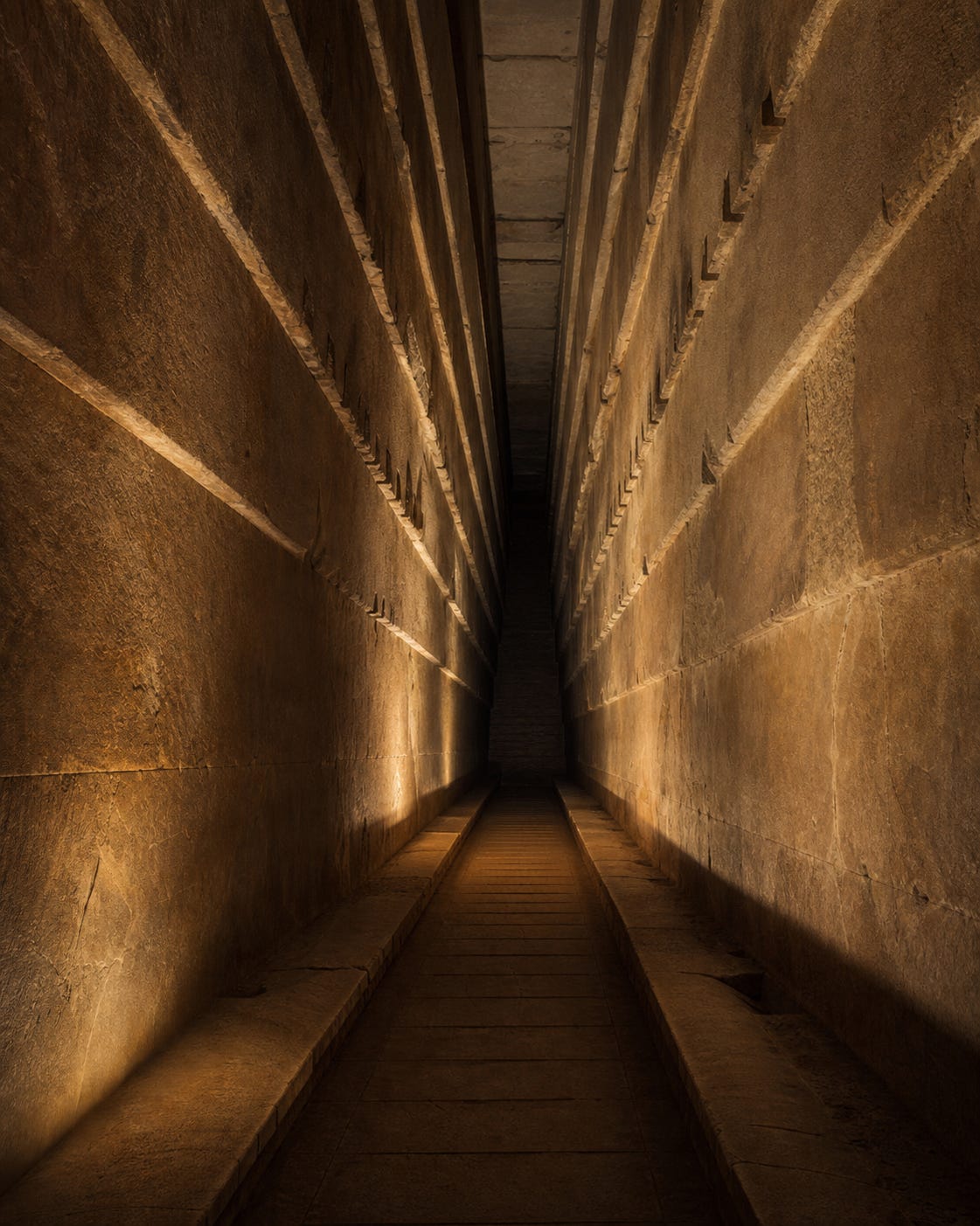A warm-lit reconstruction of Khufu