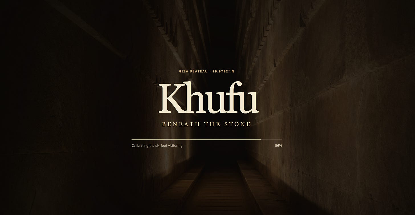 AI-Driven Reconstruction of the Khufu Pyramid, Part I image from the original Advisory Hour post.