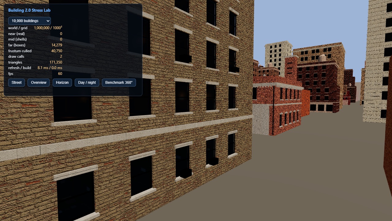 City Explorer procedural city scene image 1 from the original AdvisoryHour post.