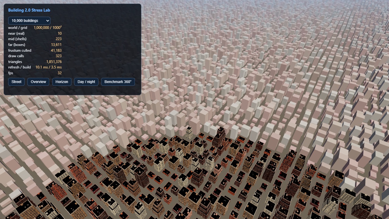 City Explorer procedural city scene image 2 from the original AdvisoryHour post.