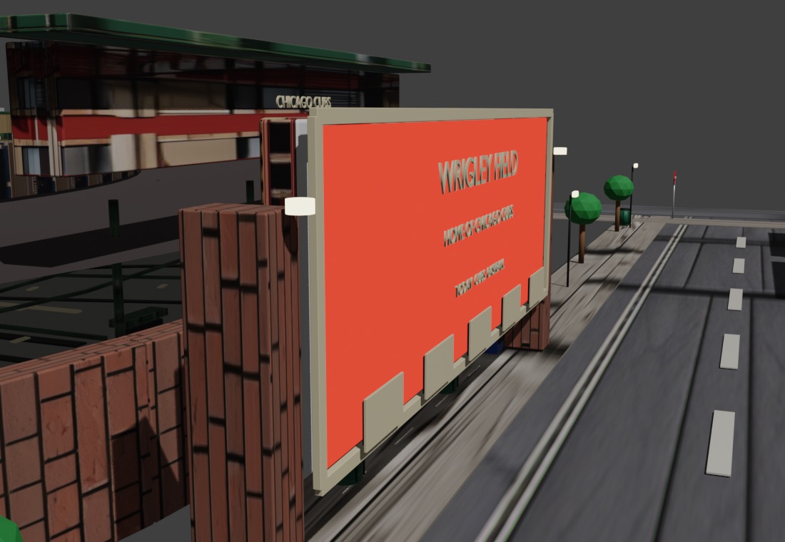 Local AI-generated textures supplied usable, if imperfect, surrounding-building surfaces