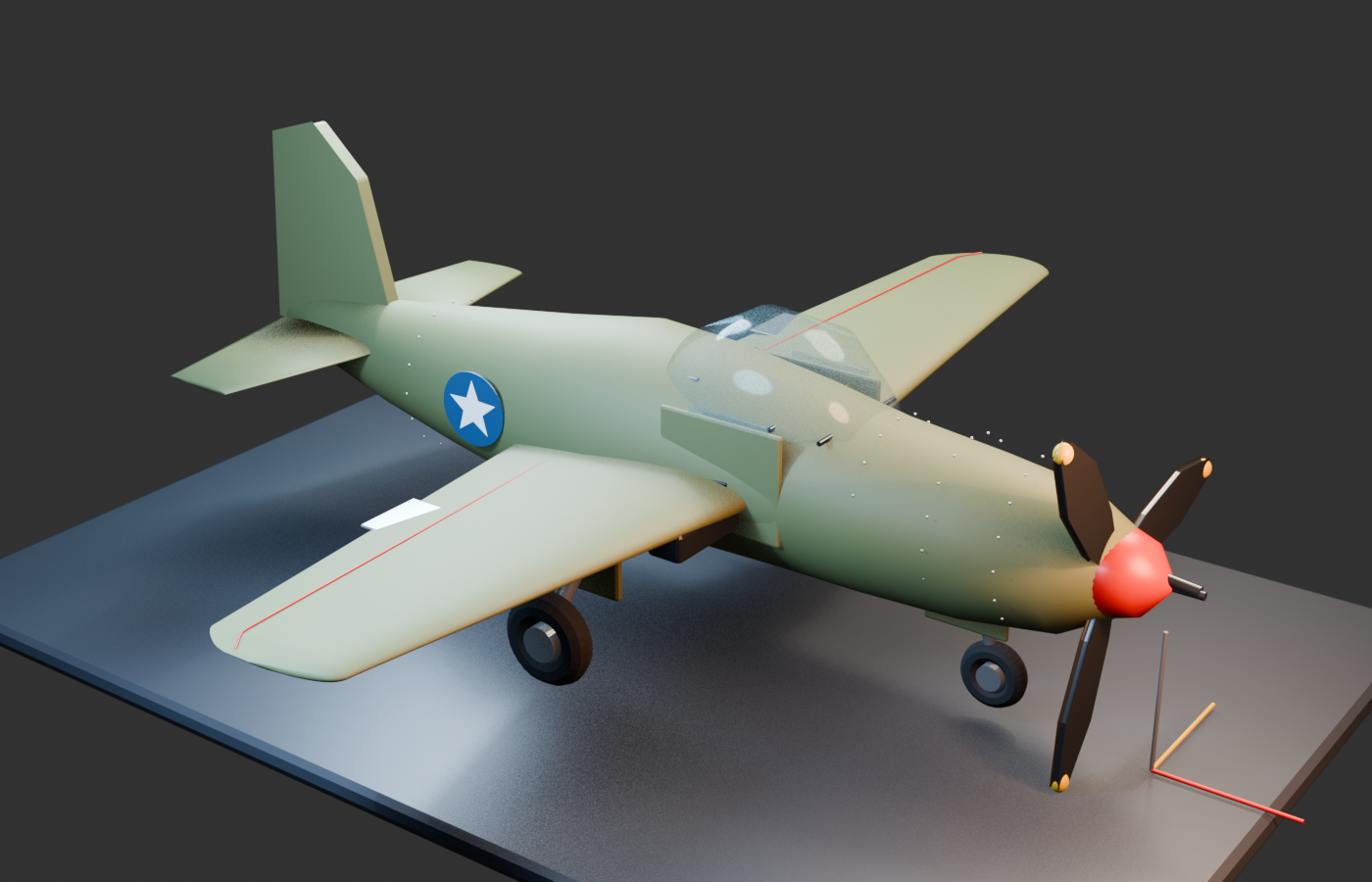 When AI-Driven Blender Modeling Fails: P-39 Airacobra gallery image from the original Advisory Hour post.