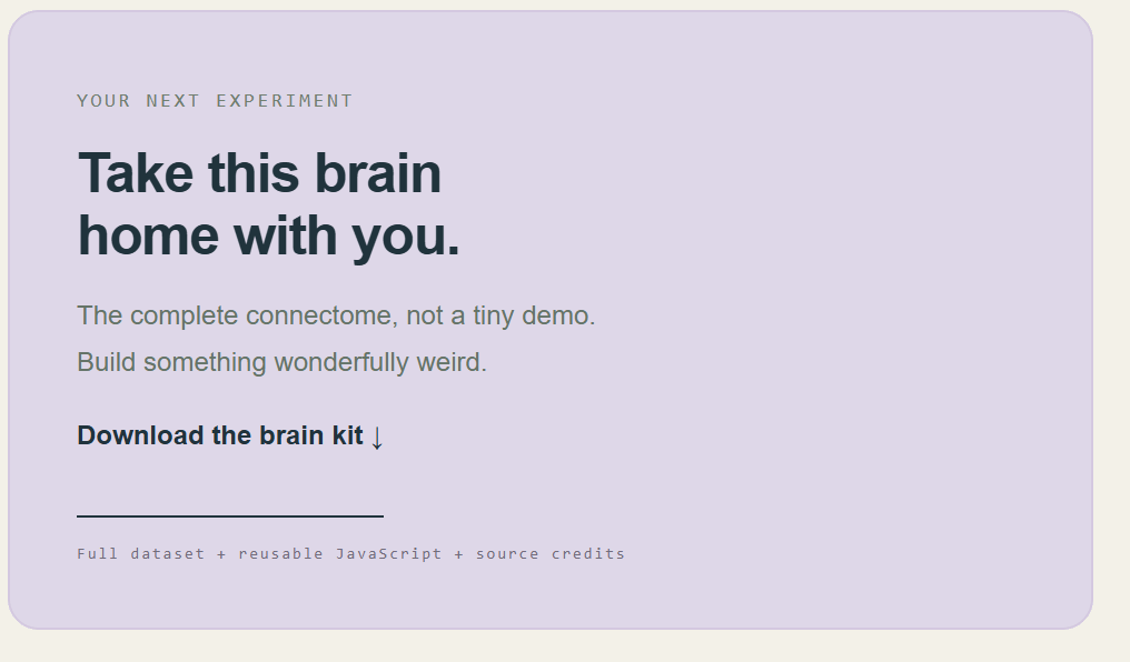Flylab: Experiment with a Flybrain image from the original Advisory Hour post.