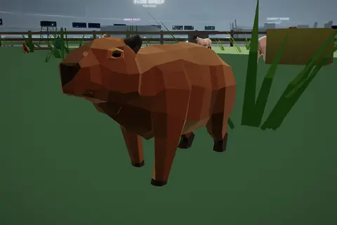 Earth Capybara in Nursery Pens.