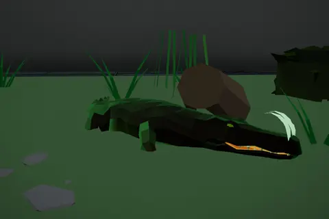 Reedjaw Crocodile in Verdance Hall.