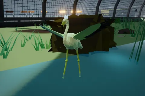 Sunset Flamingo in Skyvault Aviary.