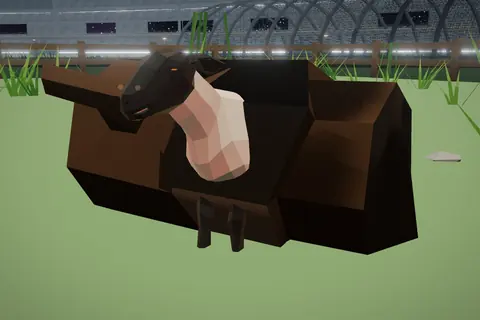 Earth Sheep in Nursery Pens.