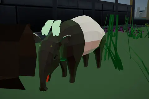 Moss Tapir in Verdance Hall.