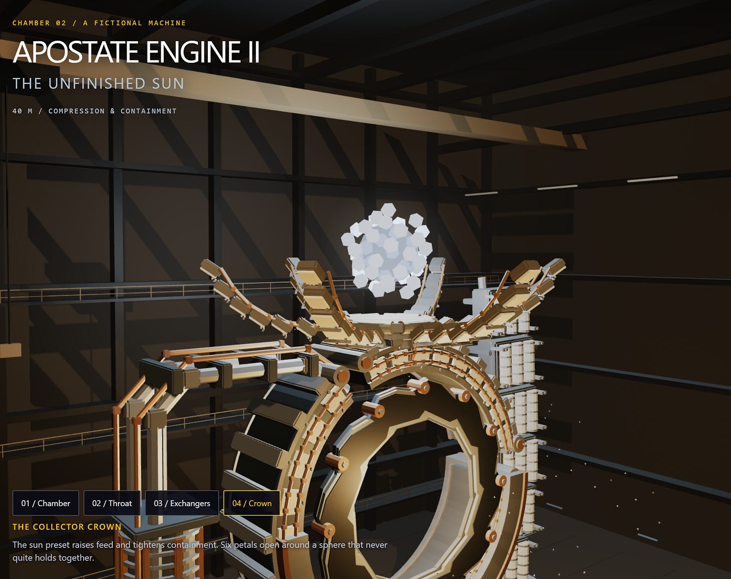 GameLab: Apostate Engine 2, Harnessing the Power of a Sun image from the original Advisory Hour post.