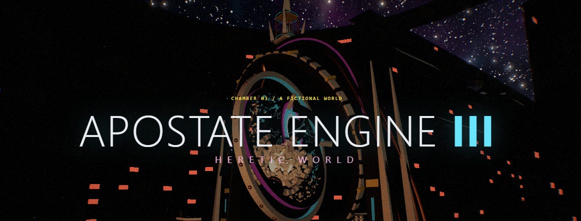 Gamelab: Apostate Engine III image from the original Advisory Hour post.