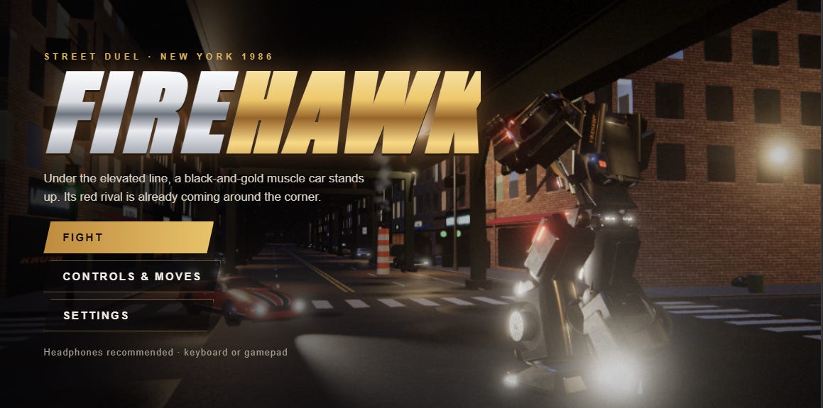 Gamelab: Transformers inspired robot brawler image from the original Advisory Hour post.