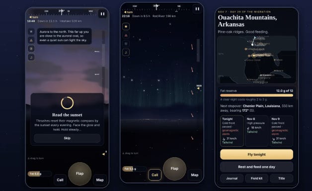 Gamelab: Lodestar: The Night Migration image from the original Advisory Hour post.