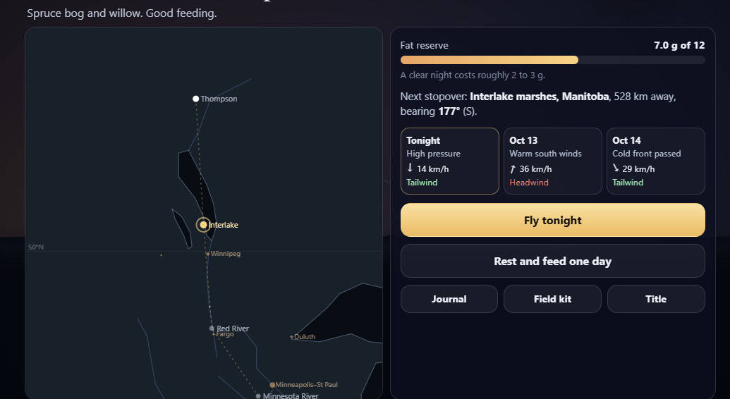 Gamelab: Lodestar: The Night Migration image from the original Advisory Hour post.