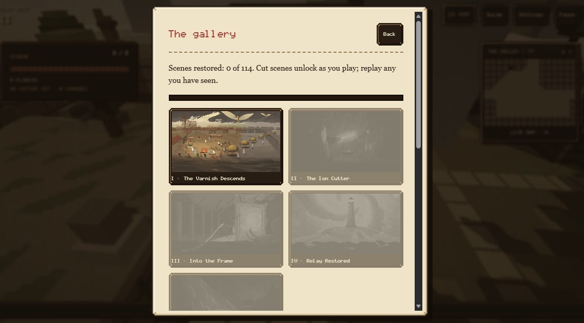 Gamelab: Relay Zero II: The Varnish image from the original Advisory Hour post.