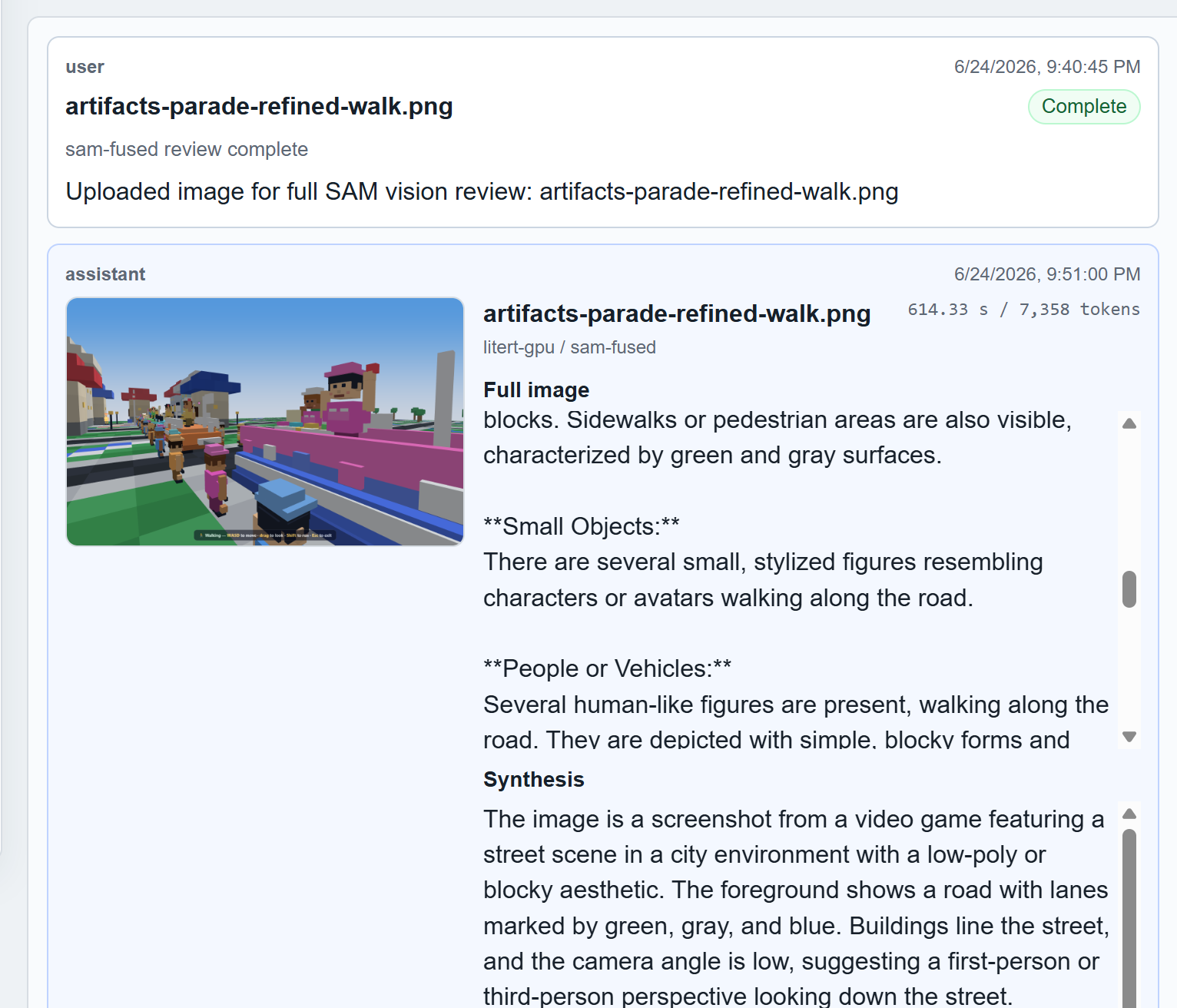 Local vision tooling screenshot from the original Substack post.