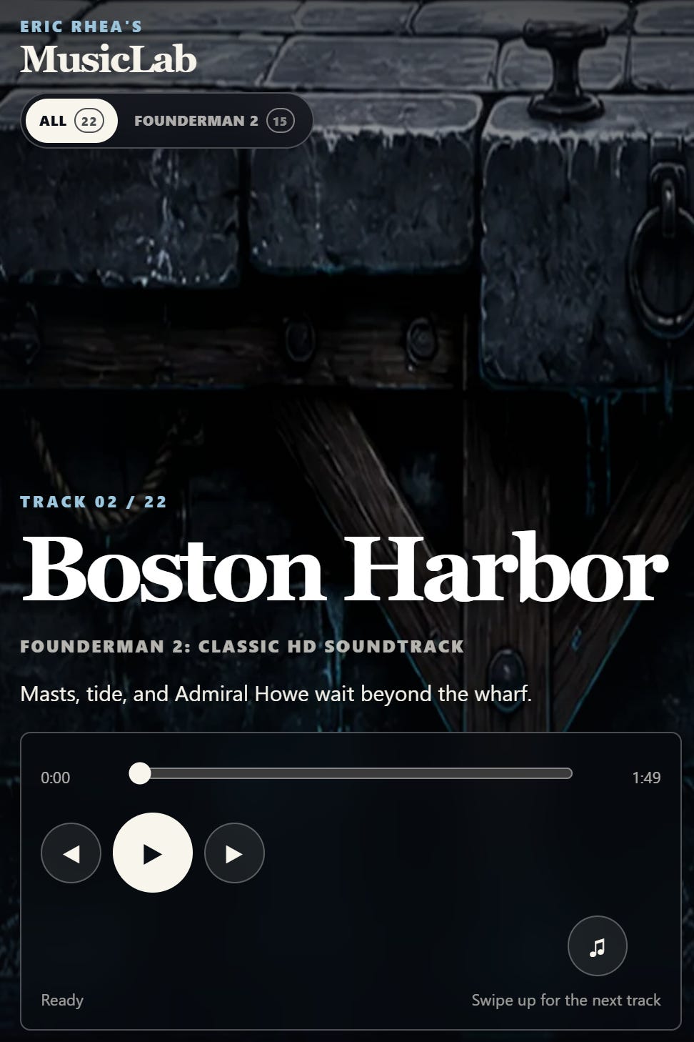 Local AI: MusicLab’s swipe to explore image from the original Advisory Hour post.