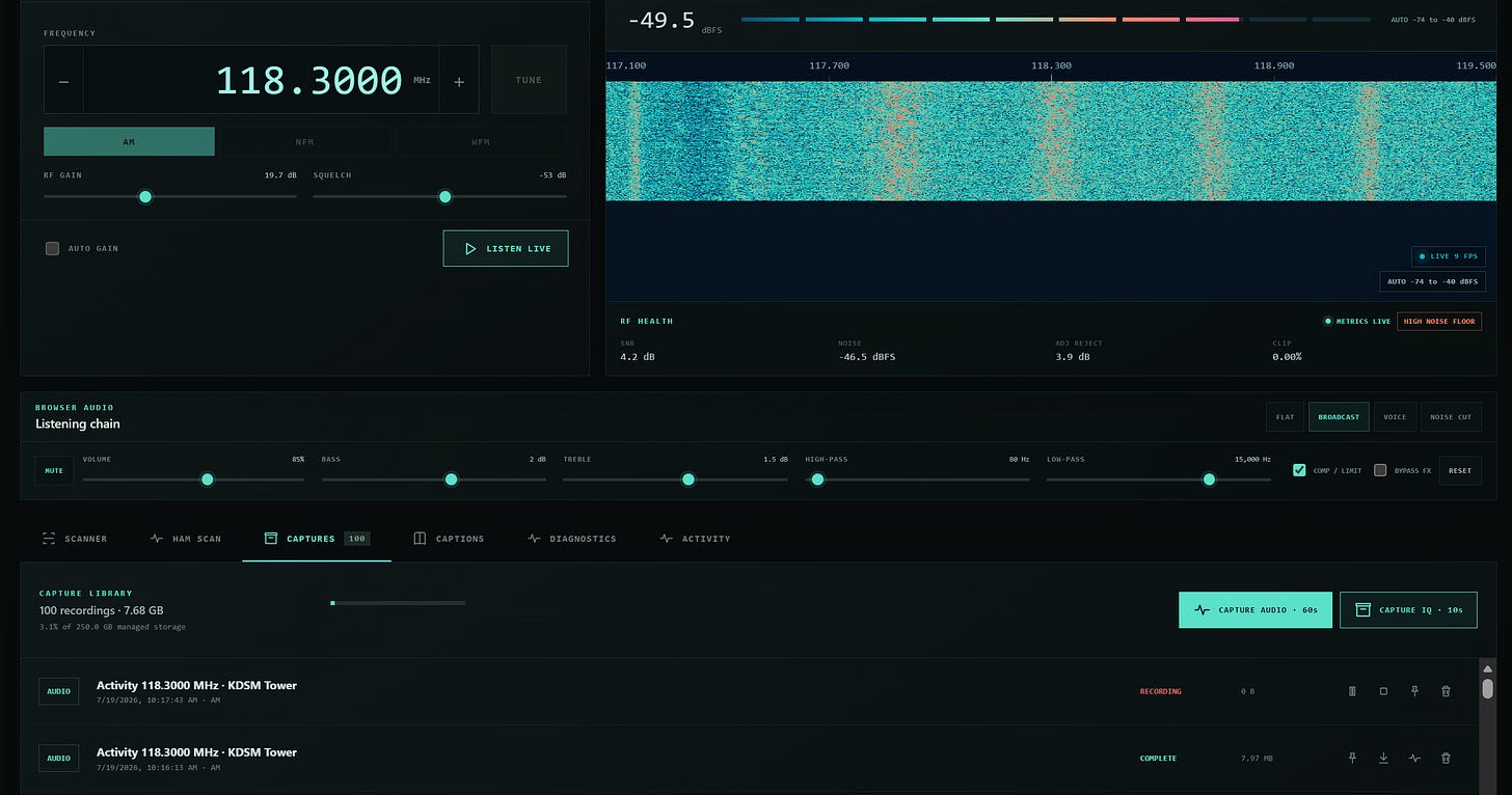 Rosie: Local AI and Software Radio Watcher image from the original Advisory Hour post.