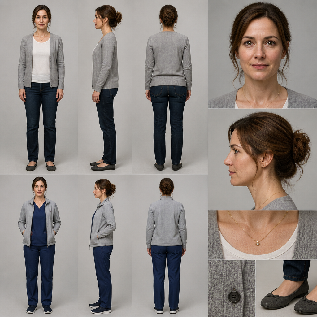 Emily Carter reference sheet