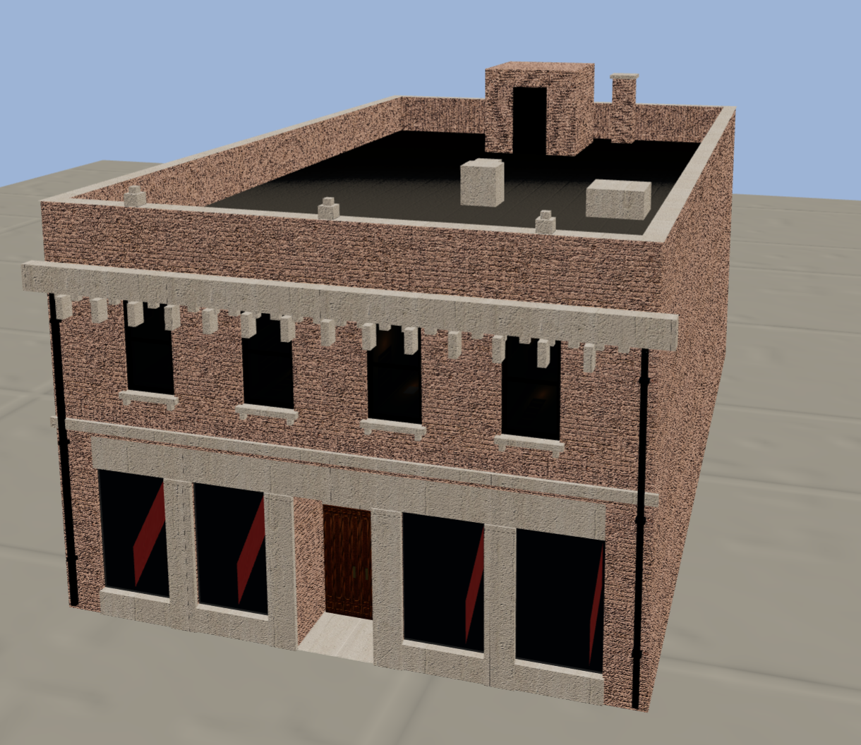 Wasn’t thrilled by how the buildings were coming along in city explorer, so built a procedural building system. This is media from the original Advisory Hour note.