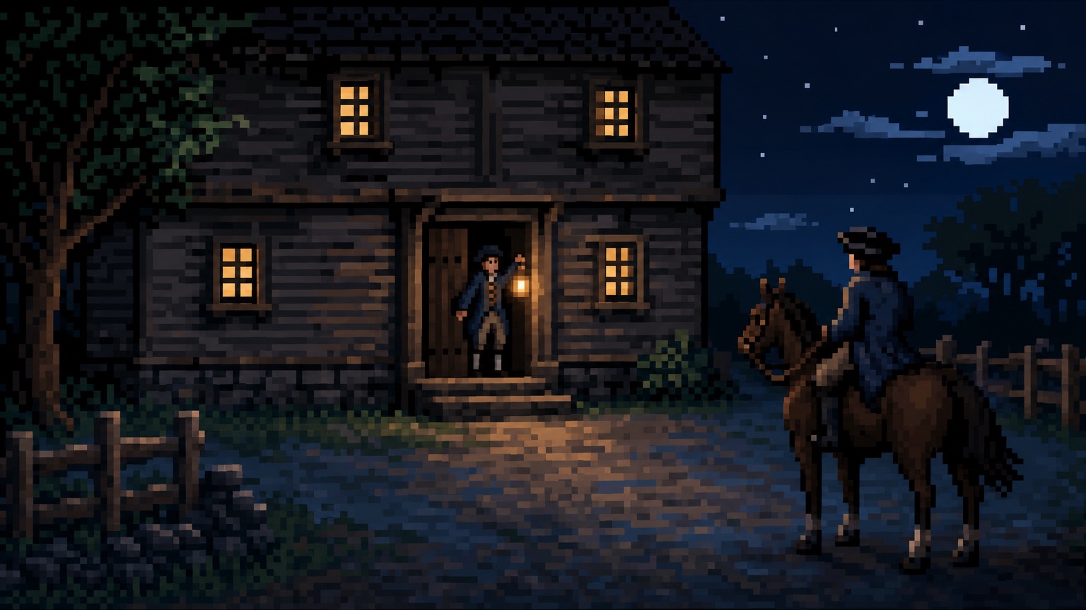 Pixel art for Paul Revere reference 3