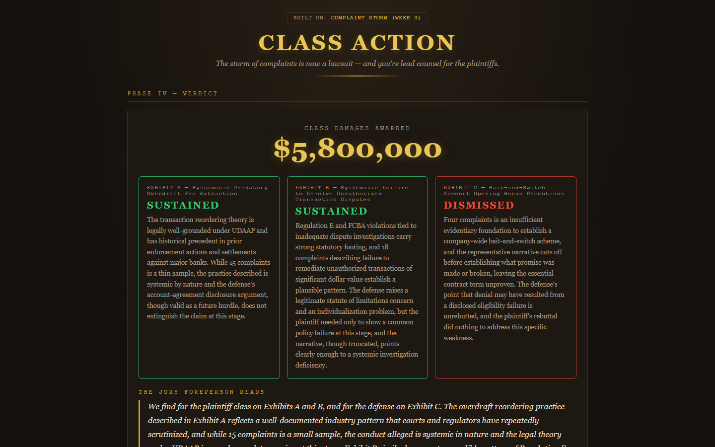Summer into AI 2026: Class Action screenshot from the original Substack post.