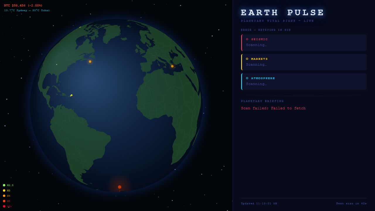 Summer into AI 2026: EARTH PULSE screenshot from the original Substack post.